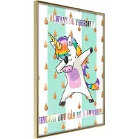 Artgeist Dabbing Unicorn juliste