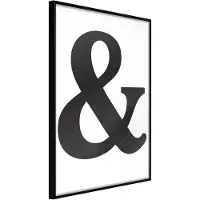 Artgeist Ampersand (Black) juliste