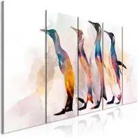 Artgeist Penguin Wandering (5 Parts) Narrow taulusetti