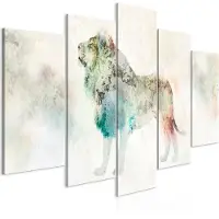 Artgeist Colourful King (5 Parts) Wide taulusetti