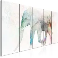 Artgeist Painted Elephant (5 Parts) Narrow taulusetti