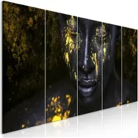 Artgeist Bathed in Gold (5 Parts) Narrow taulusetti