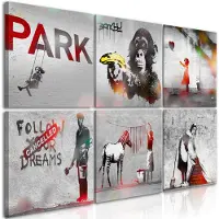 Artgeist Banksy Collage (6 Parts) taulusetti