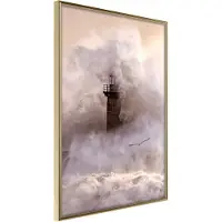 Artgeist Lighthouse During A Storm juliste