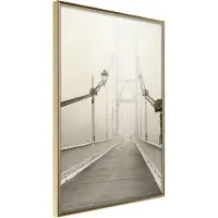 Artgeist Bridge Disappearing Into Fog juliste