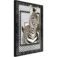 Artgeist Zebra In The Frame juliste
