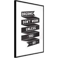 Artgeist Dreams Don'T Come TOSI on Their Own II juliste