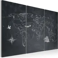 Artgeist Matkaa Maailman Ympäri - Triptyykki taulusetti