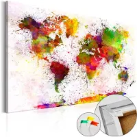 Artgeist Artistic World [Cork Map] korkkitaulu
