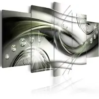 Artgeist Glowing Green Wave taulusetti