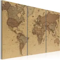 Artgeist Stylish World Map taulusetti