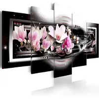Artgeist Magnolias On A Black Background taulusetti
