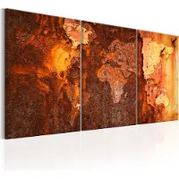 Artgeist World Map: Old Rust taulusetti