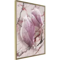 Artgeist Magnolia On Marble Background juliste