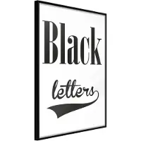 Artgeist Black Lettering juliste