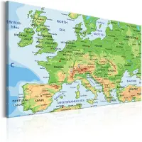 Artgeist Map Of Europe taulu