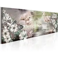 Artgeist Flamingoes And Flowers taulu