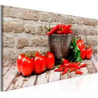 Artgeist Red Vegetables Brick Narrow taulu