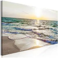 Artgeist Calm Waves Narrow Grey taulu