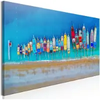 Artgeist Colourful Boats Narrow taulu