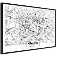 Artgeist City Map: Cracow juliste