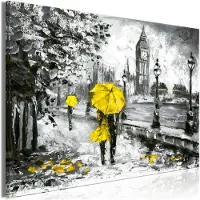 Artgeist Walk In London Wide Yellow taulu