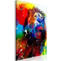 Artgeist Lion And Watercolours Vertical taulu