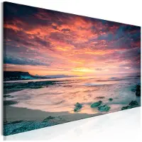 Artgeist Beach In Crete Narrow Red taulu