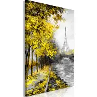 Artgeist Paris Channel Vertical Yellow taulu