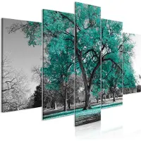 Artgeist Autumn In The Park Wide Turquoise taulusetti