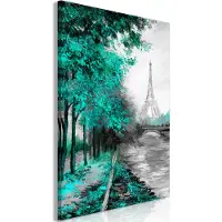 Artgeist Paris Channel Vertical Green taulu