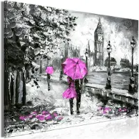 Artgeist Walk In London Wide Pink taulu