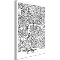 Artgeist Map Of London Vertical taulu