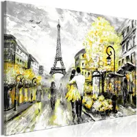 Artgeist Colourful Rendez-Vous Wide Yellow taulu