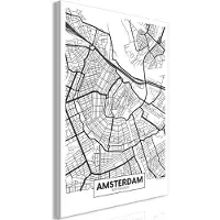 Artgeist Map Of Amsterdam Vertical taulu