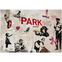 Kärkkäinen Artgeist [Banksy] Graffiti Collage fototapetti