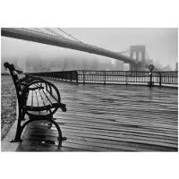 Kärkkäinen Artgeist A Foggy Day On The Brooklyn Bridge fototapetti