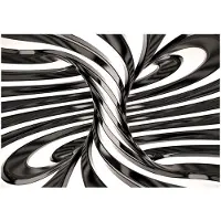 Artgeist Black And White Swirl fototapetti