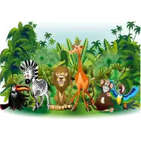 Kärkkäinen Artgeist Jungle Animals fototapetti
