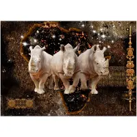 Kärkkäinen Artgeist Golden Rhino itseliimautuva fototapetti