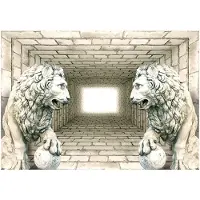 Kärkkäinen Artgeist Chamber Of Lions itseliimautuva fototapetti