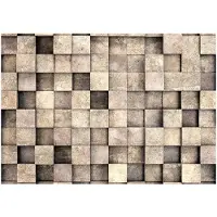 Kärkkäinen Artgeist Beige Squares itseliimautuva fototapetti