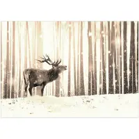 Kärkkäinen Artgeist Deer in the Snow (Sepia) itseliimautuva fototapetti