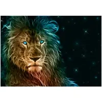 Kärkkäinen Artgeist Abstract Lion... itseliimautuva fototapetti