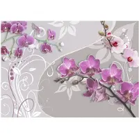 Artgeist Flight Of Purple Orchids fototapetti