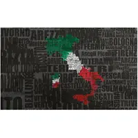 Artgeist Text map of Italy fototapetti