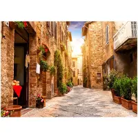 Kärkkäinen Artgeist Colourful Street In Tuscany fototapetti