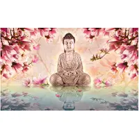 Artgeist Buddha and magnolia fototapetti