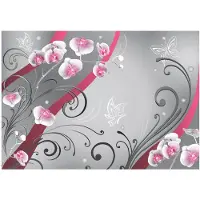 Artgeist Pink Orchids - Variation fototapetti