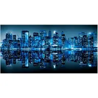 Artgeist Ocean valot - NYC fototapetti XXL